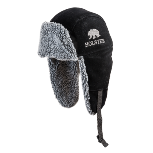 Шапка ушанка Авиатор / кож.зам / черный в Братске Шапка ушанка Авиатор / кож.зам / черный в Братске